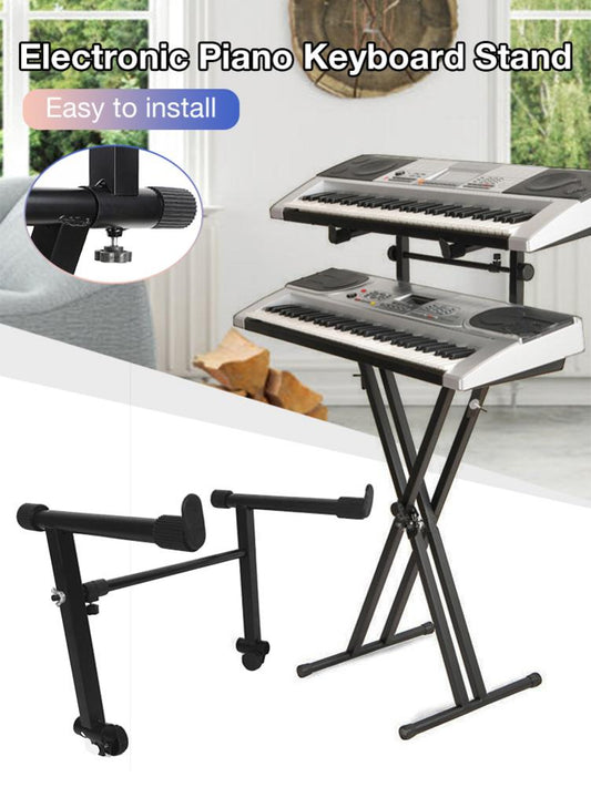 XR-34 Adjustable Electronic Piano Keyboard Stand Piano Heightened Support Music Holder Instrument Black Holder Accessories