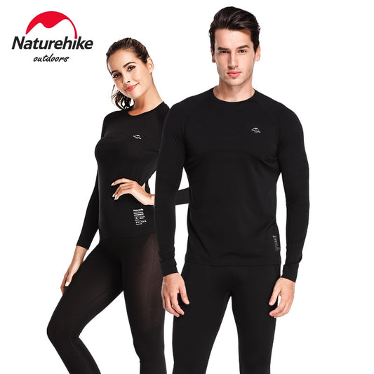 Naturehike Men Women Ultra Soft Winter Quick Dry Base Layering Set Microfiber Fleece Thermal Underwear Long Johns Set