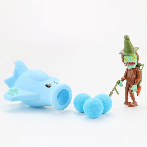 Plants vs Zombies Peashooter PVC Action Figure Model Toy Gifts Toys For Children High Quality  In OPP Bag