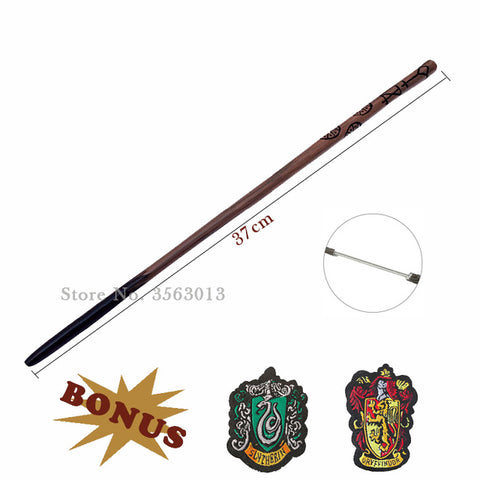 28 Kinds of Metal Core Potters Magic Wands Cosplay Ron Voldemort Hermione Magical Wand Harried Cloth Label as Bonus without Box