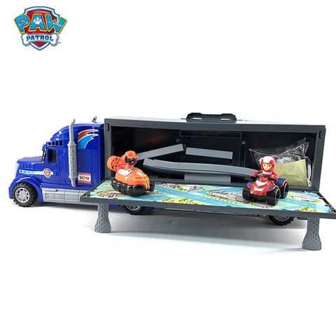 PAW PATROL Toys Sets Pull Back Car Patrulla Canina Puppy dog Rescue Team cars Lookout Tower with music for kids Christmas gifts