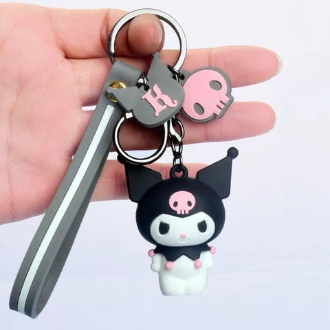 Sanrio Series My Melody Pudding Doll KT Cat Keychains Women Girls Charm Bags key chain Accessories Pendant Car New Key ring 2020