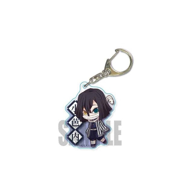 Anime Demon Slayer Kimetsu no Yaiba Two-sided Keychain Tanjirou Nezuko Zenitsu Inosuke Cosplay Acrylic Key Chain for Fans Gift