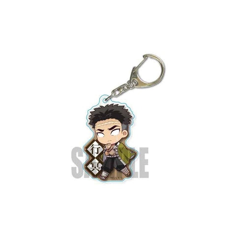 Anime Demon Slayer Kimetsu no Yaiba Two-sided Keychain Tanjirou Nezuko Zenitsu Inosuke Cosplay Acrylic Key Chain for Fans Gift