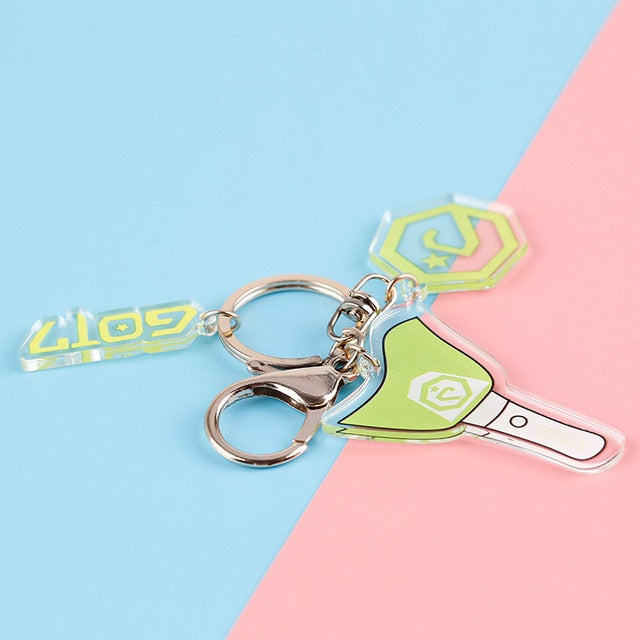 Kpop Korean Band Blackpink Exo Twice Acrylic Pendent Key Ring