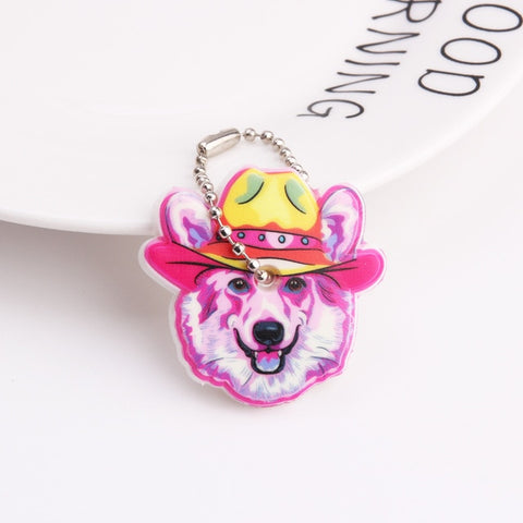 Cute Cartoon Keychain Silicone Stitch Protective Key Case Cover for Key Control Dust Cap Holder Gift Women Key Chain