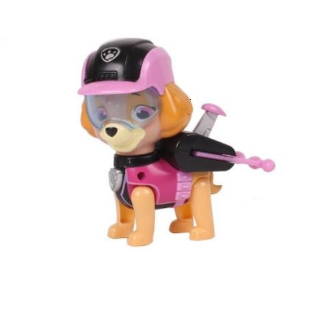 PAW patrol dog animation toy figure plastic Canina toys toy figure skating model patrulla canina toy children's gift