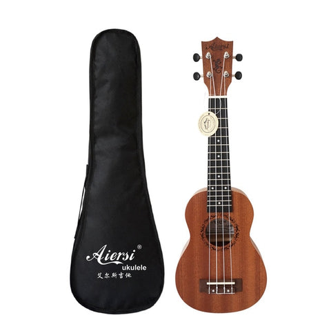 Aiersi brand 21 inch ukelele mahogany Soprano ukulele musical instrument hawaii guitar