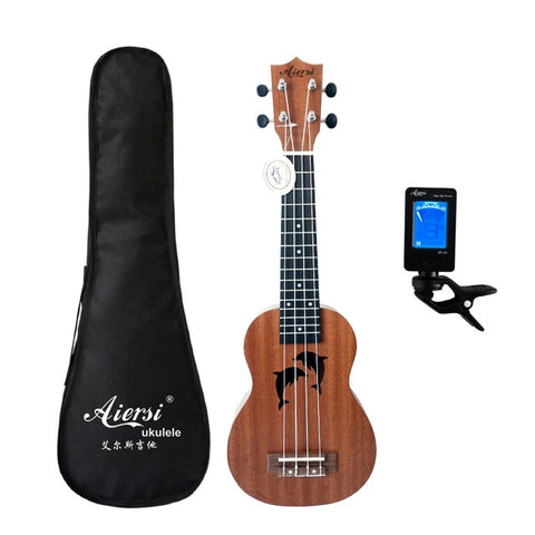 Aiersi brand 21 inch ukelele mahogany Soprano ukulele musical instrument hawaii guitar