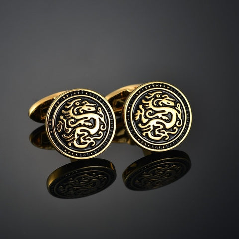 New Arrive Shirt Cufflinks Festival Christmas Cuff Links For Wedding Party FashionWooden/Knot/Dragon Men Sleeve Shirt Cufflinks