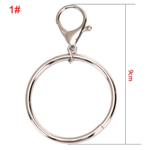 Metal Trousers Pant Chain Wallet Belt Rock Punk Jeans Keychain Silver Ring Clip Keyring HipHop Trendy Jewelry New