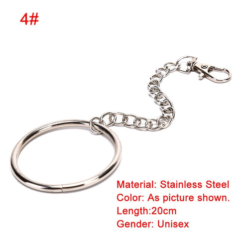 Metal Trousers Pant Chain Wallet Belt Rock Punk Jeans Keychain Silver Ring Clip Keyring HipHop Trendy Jewelry New