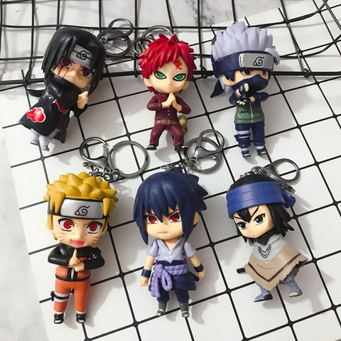 2019 Naruto Keychain Sasuke/itachi/Kakashi  Acrylic Key Chain Pendant Anime Accessories Cartoon Key Ring