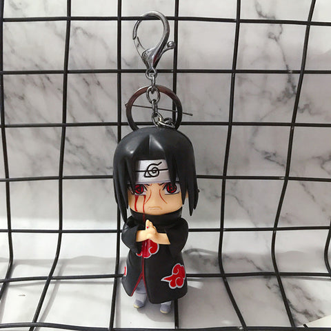 2019 Naruto Keychain Sasuke/itachi/Kakashi  Acrylic Key Chain Pendant Anime Accessories Cartoon Key Ring