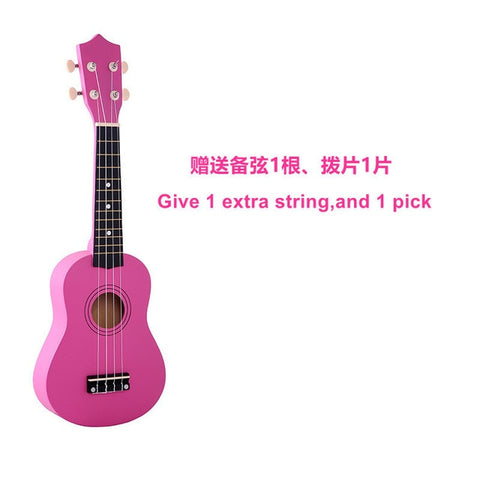 SevenAngel Ukulele 21 inch Children Ukelele Soprano 4 Strings Hawaiian Spruce Basswood Guitar Uke Kids Gift  Music Instrument