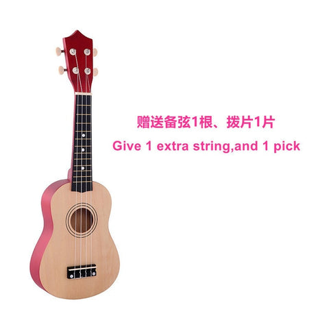 SevenAngel Ukulele 21 inch Children Ukelele Soprano 4 Strings Hawaiian Spruce Basswood Guitar Uke Kids Gift  Music Instrument