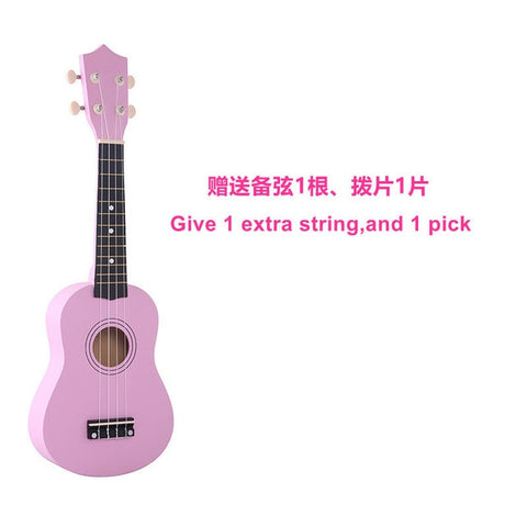 SevenAngel Ukulele 21 inch Children Ukelele Soprano 4 Strings Hawaiian Spruce Basswood Guitar Uke Kids Gift  Music Instrument