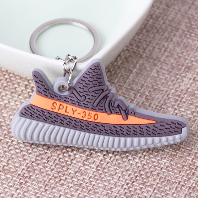 Mini Silicone SPLY-350 V2 Shoes Keychain Woman Men Kids Key Ring Gift Porte Clef Sneaker Key Chain