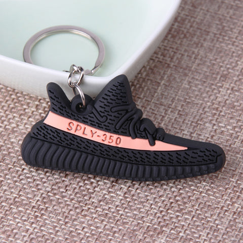 Mini Silicone SPLY-350 V2 Shoes Keychain Woman Men Kids Key Ring Gift Porte Clef Sneaker Key Chain