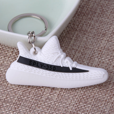 Mini Silicone SPLY-350 V2 Shoes Keychain Woman Men Kids Key Ring Gift Porte Clef Sneaker Key Chain