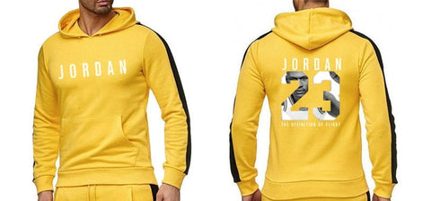 Brand Clothing Men's Fashion Tracksuit Casual Sportsuit Men Hoodies Sweatshirts Sportswear JORDAN 23 Coat+Pant Men Set