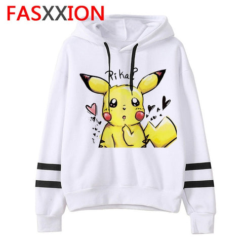 pokemon go Sweatshirt kawaii cartoon men/women pikachu Hoodies Oversized streetwear funny male Tumblr Grunge vintage