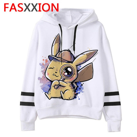 pokemon go Sweatshirt kawaii cartoon men/women pikachu Hoodies Oversized streetwear funny male Tumblr Grunge vintage