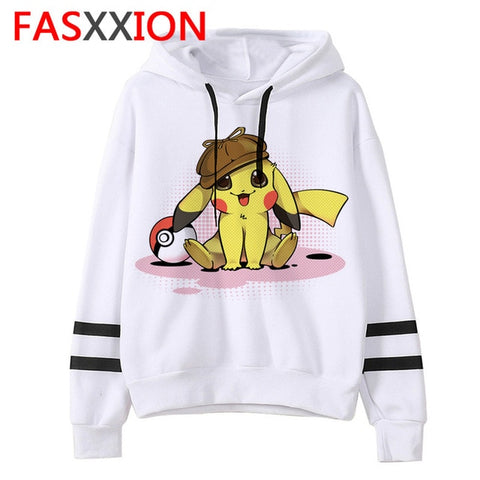 pokemon go Sweatshirt kawaii cartoon men/women pikachu Hoodies Oversized streetwear funny male Tumblr Grunge vintage