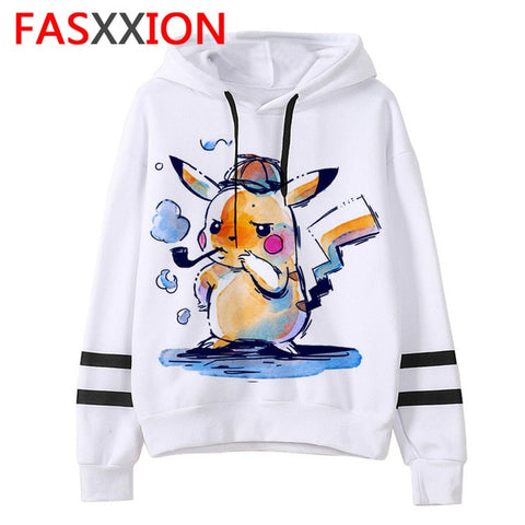 pokemon go Sweatshirt kawaii cartoon men/women pikachu Hoodies Oversized streetwear funny male Tumblr Grunge vintage