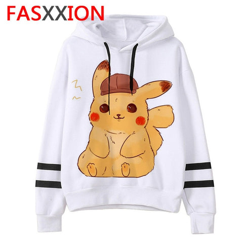 pokemon go Sweatshirt kawaii cartoon men/women pikachu Hoodies Oversized streetwear funny male Tumblr Grunge vintage