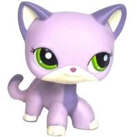 pet shop toys rare stands little short hair kitten pink #2291 grey #5 black #994 old original kitty  figure collection