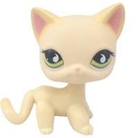 pet shop toys rare stands little short hair kitten pink #2291 grey #5 black #994 old original kitty  figure collection