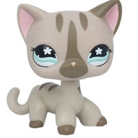 pet shop toys rare stands little short hair kitten pink #2291 grey #5 black #994 old original kitty  figure collection