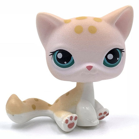 pet shop toys rare stands little short hair kitten pink #2291 grey #5 black #994 old original kitty  figure collection