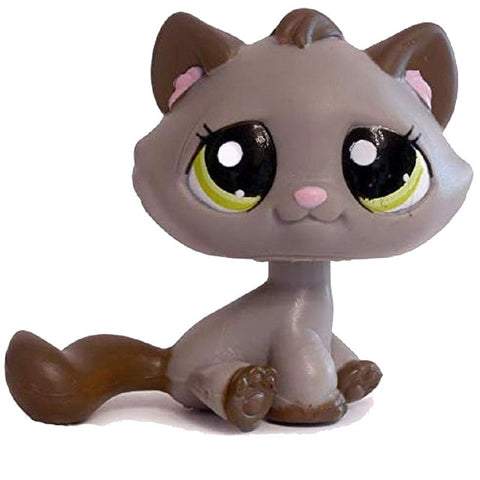 rare pet shop toys mini stands short hair kitten old figures collection original cute animal