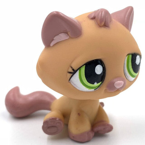 rare pet shop toys mini stands short hair kitten old figures collection original cute animal