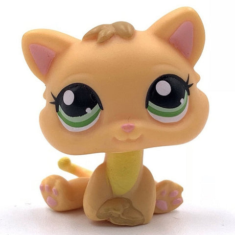 rare pet shop toys mini stands short hair kitten old figures collection original cute animal