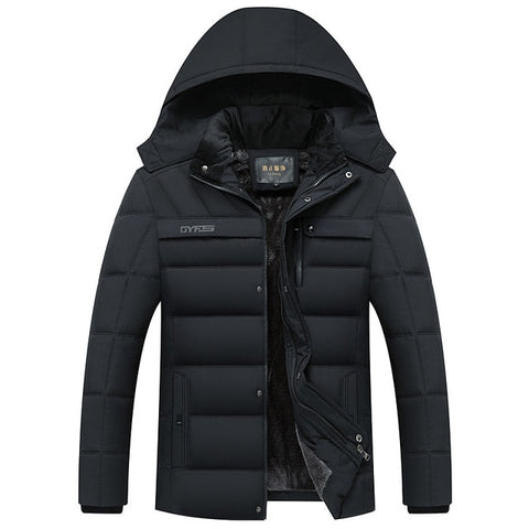 New Winter Jacket Men -20 Degree Thicken Warm Men Parkas Hooded Coat Fleece Man's Jackets Outwear Jaqueta Masculina