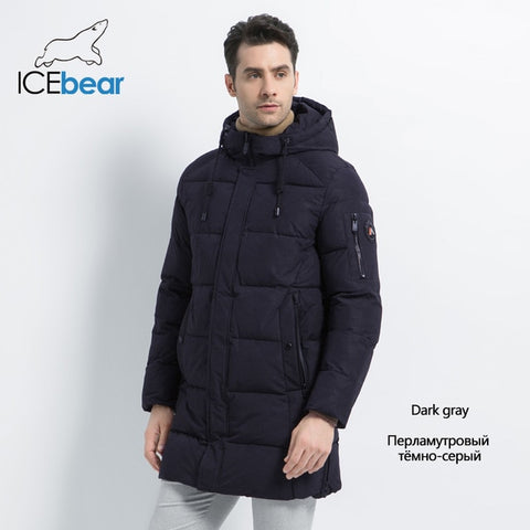 ICEbear 2019 New Winter Men's Jacket High Quality Men's Coat Thick Warm Male Cotton Clothing Brand Man Apparel MWD17933I