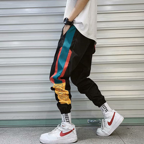 2020 New Hip Hop Streetwear Joggers Pants Men Casual Cargo Pant Trousers High Street Elastic Waist Harem Pant Man