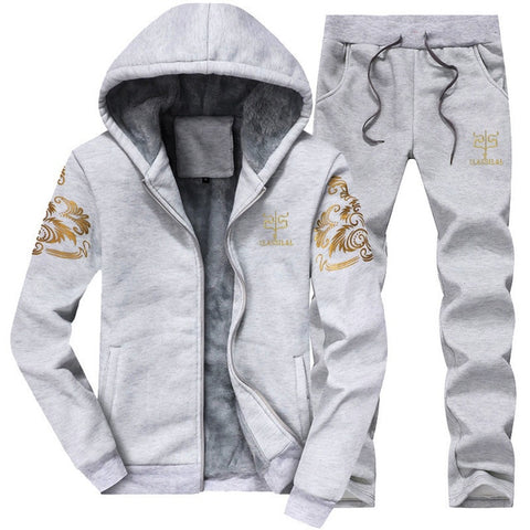 BOLUBAO Tracksuits Men Sweatshirt Sporting Sets Winter Jacket + Pants Casual Clothing Men's Track Suit Sportswear Coat