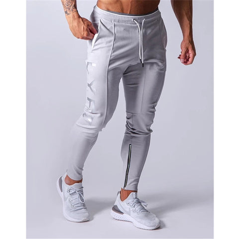 Sports pants men's jogger fitness sports trousers new fashion printed muscle men's fitness training pants