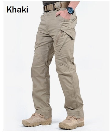 IX9 City Tactical Cargo Pants Men Combat SWAT Army Military Pants Cotton Many Pockets Stretch Flexible Man Casual Trousers XXXL