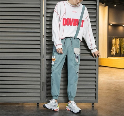 CHAIFENKO 2020 New Hot Jogger Leisure Sports Trousers Men Hip Hop Streetwear Beam Foot Cargo Pants Fashion Printing Men Pants