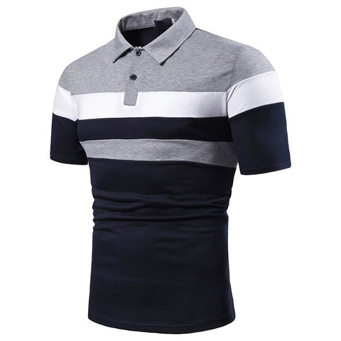 Men Polo Men Shirt Short Sleeve Polo Shirt Contrast Color Polo New Clothing Summer Streetwear Casual Fashion Men tops