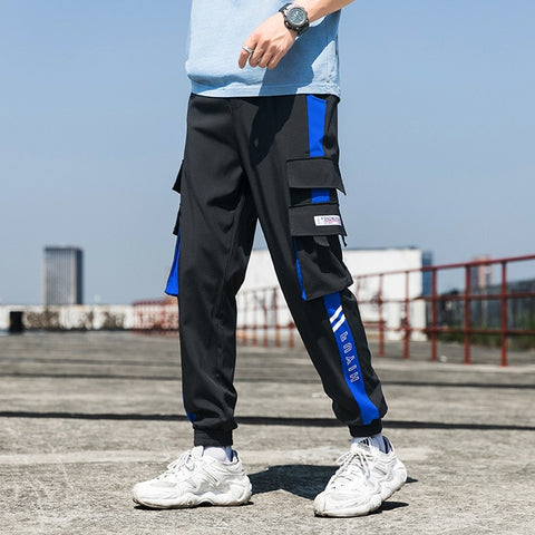 Streetwear Mens Hip Hop Jogging Pants Casual Men Trousers Big Size Loose Sweatpants Male 2020 New Multi Pocket Harem Pants 5XL