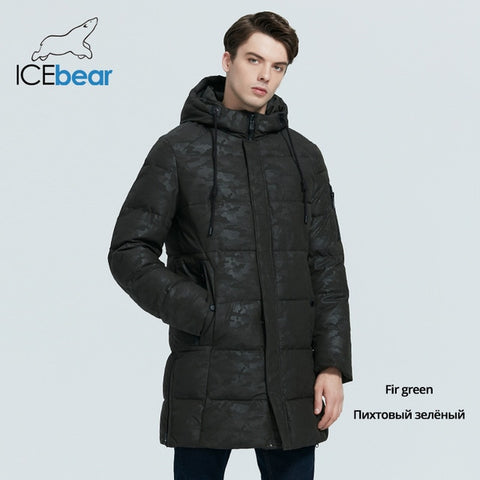 ICEbear 2020 new men's winter coat high-quality men's jacket windproof warm hooded parkas MWD20933I