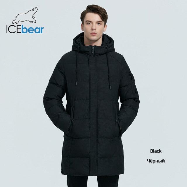 ICEbear 2020 new men's winter coat high-quality men's jacket windproof warm hooded parkas MWD20933I