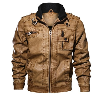 Mens Leather Jackets High Quality Classic Motorcycle Jacket Male Plus faux leather jacket men spring Drop shipping