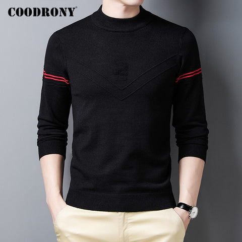 COODRONY Brand Sweater Men Clothing 2020 Autumn Winter Knitwear Warm Pullover Men Fashion Striped Casual O-Neck Pull Homme C1152